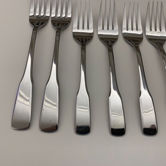 Select Stainless Steel Forks Spoons Flatware Lot of 8 - Picture 6 of 11